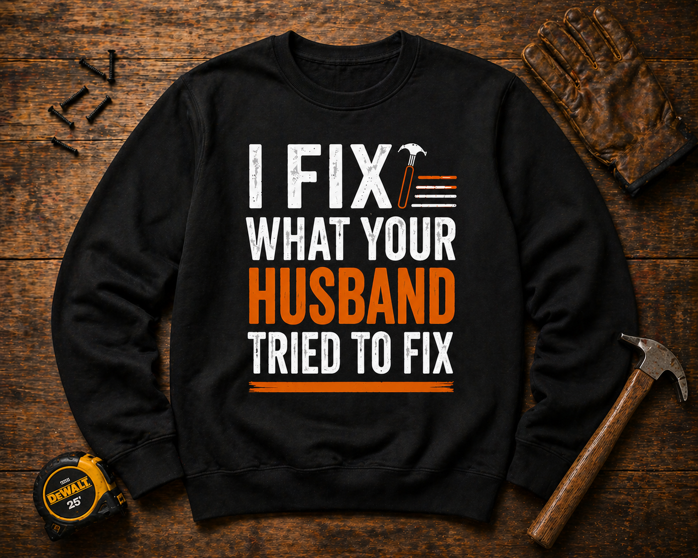 I Fix What Your Husband Tried sweatshirt