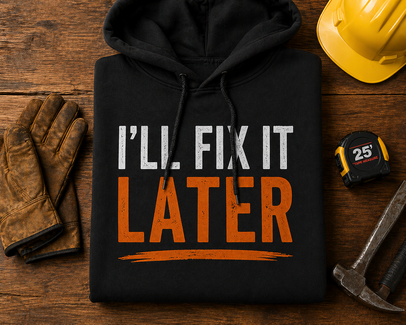 I’ll Fix It Later Hoodie Funny Workwear Construction Hoodie