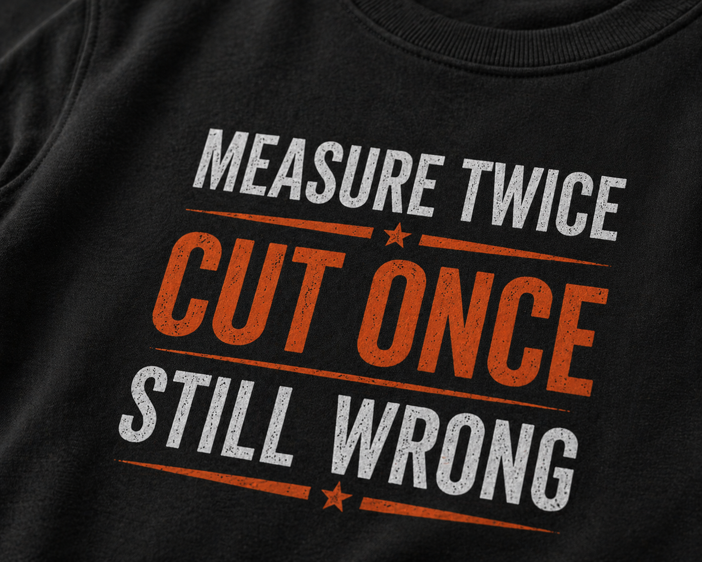 Measure Twice Cut Once Still Wrong Hoodies
