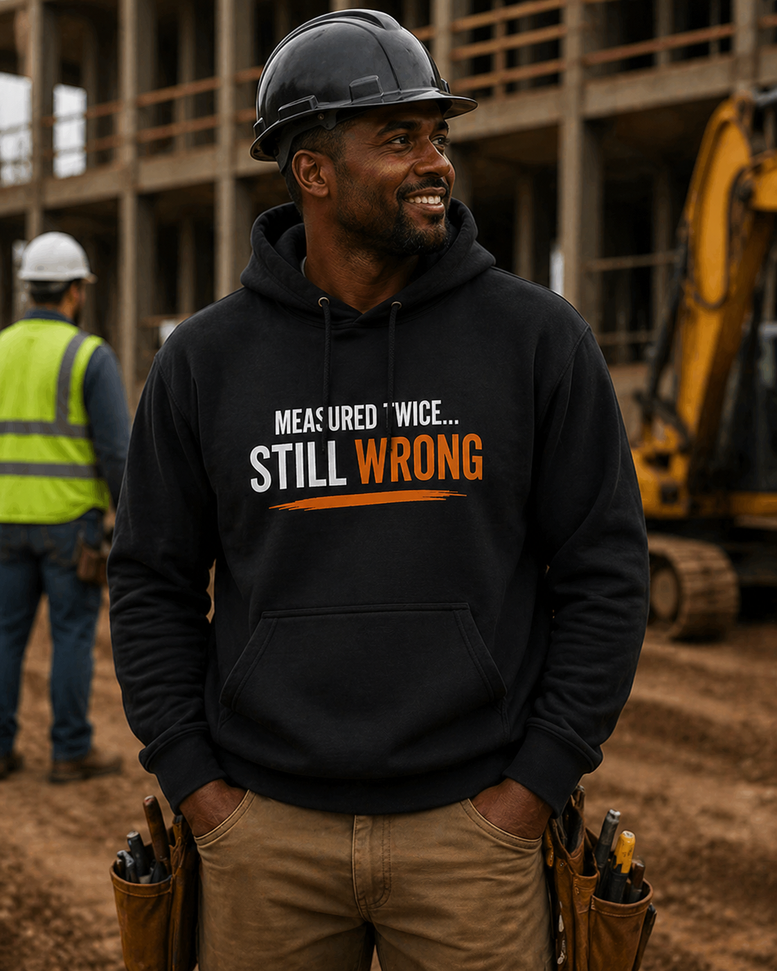 Measure Twice Still Wrong Hoodie Funny Construction Hoodie