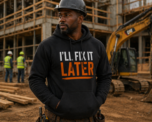I’ll Fix It Later Hoodie Funny Workwear Construction Hoodie