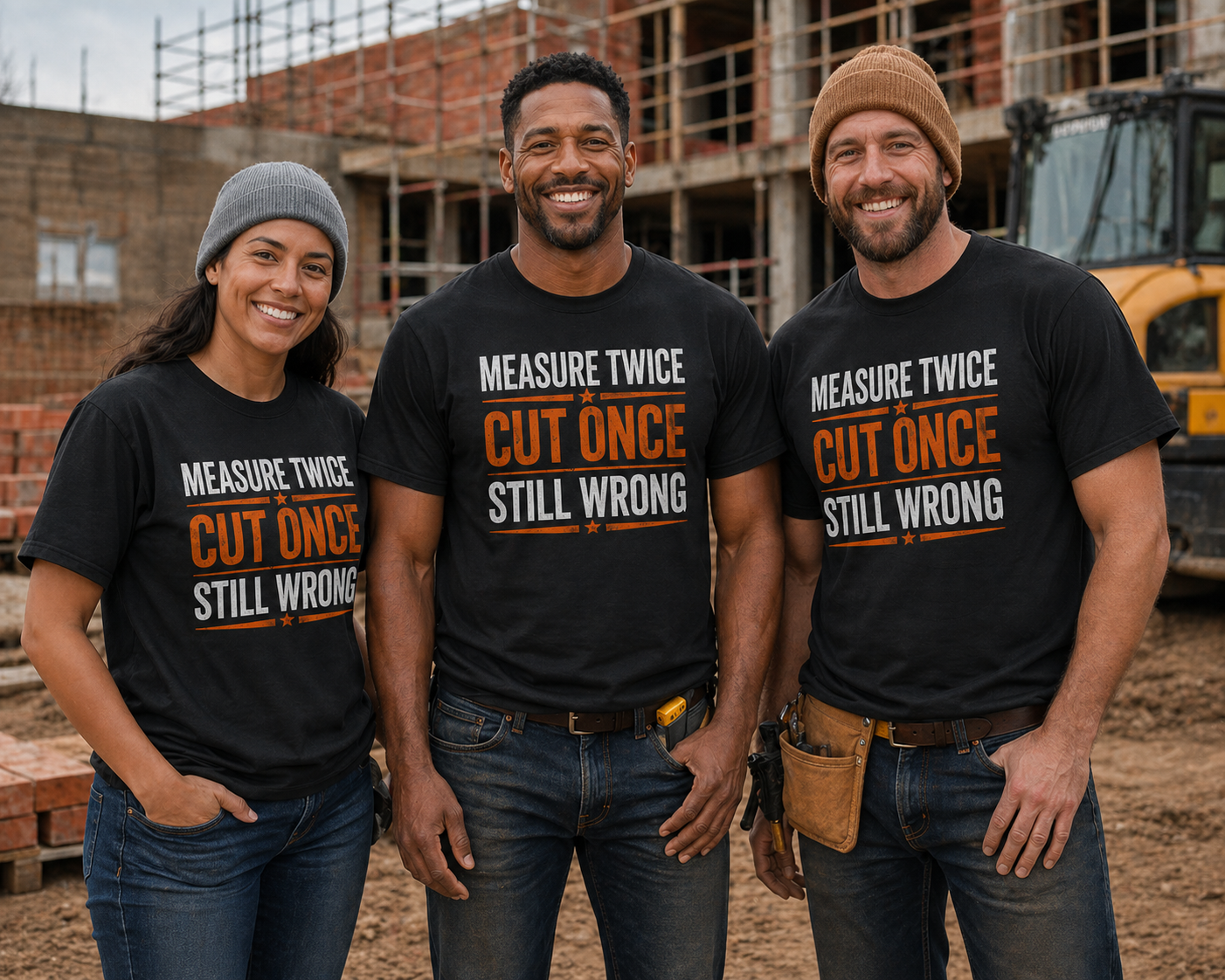 Measure Twice Cut Once Still Wrong T-shirt