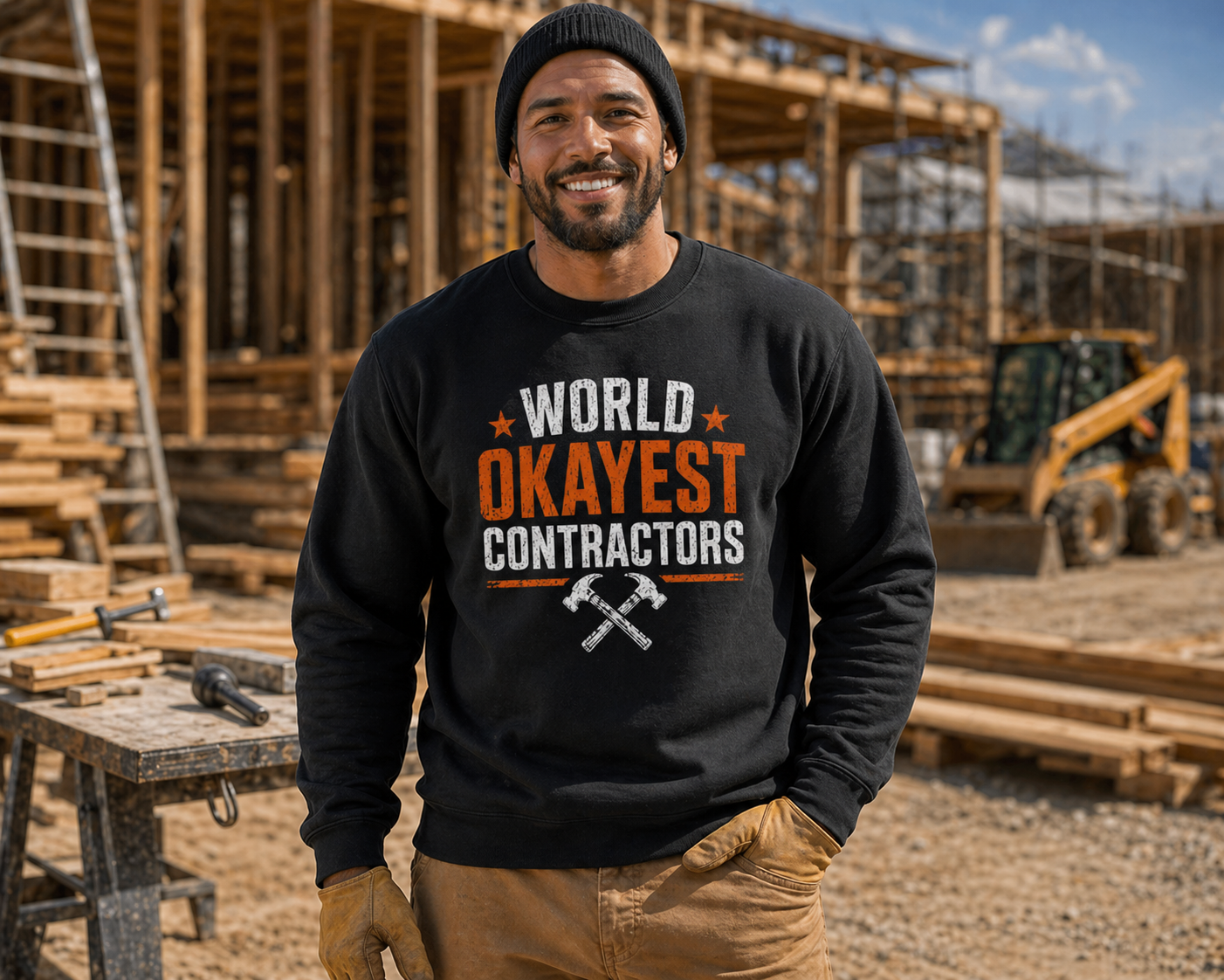 World’s Okayest Contractors sweatshirt