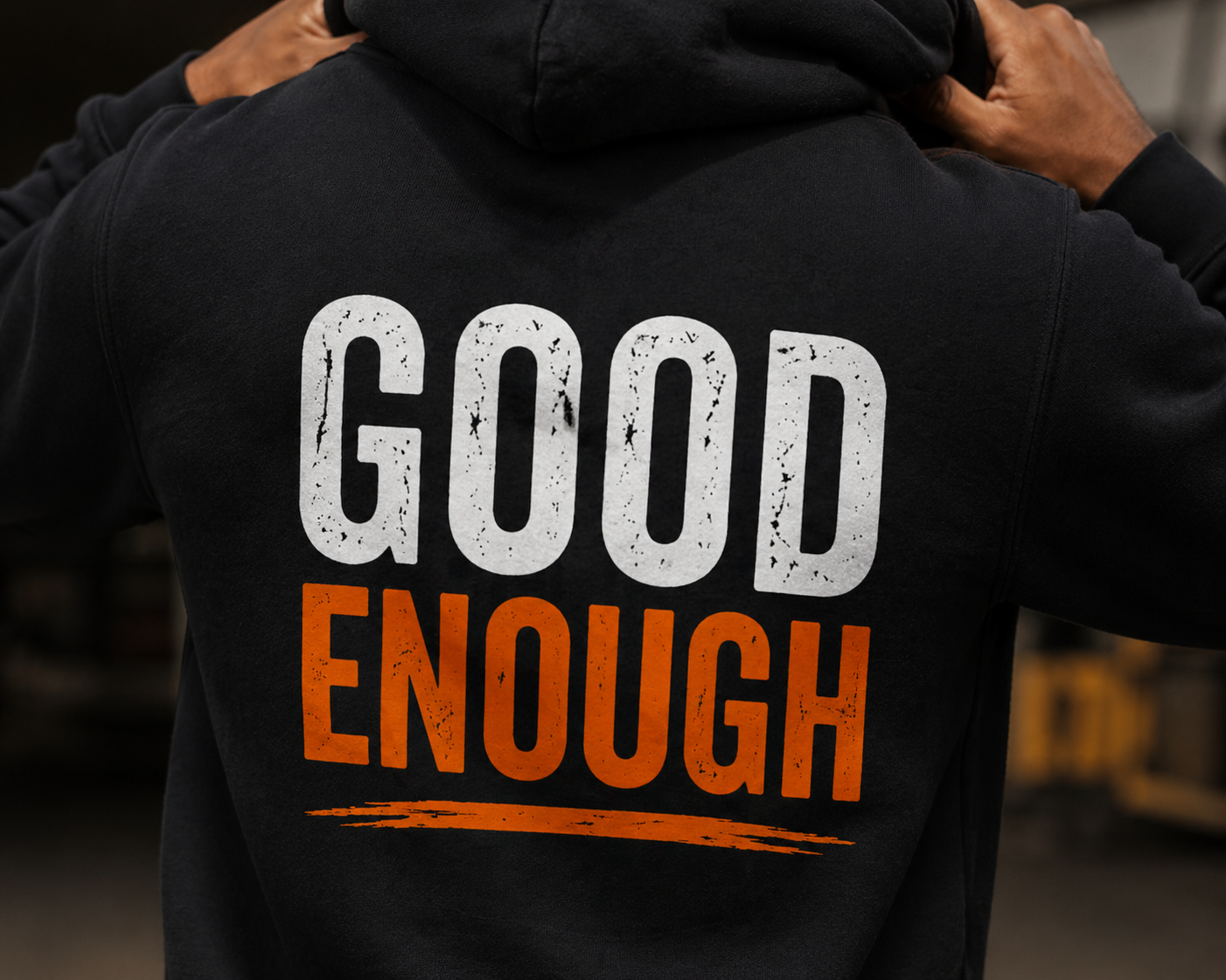 Work Standard Good Enough Hoodie Funny Construction Workwear