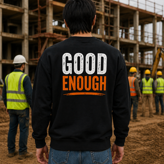 Work Standard Good Enough Sweatshirt Construction Workwear Crewneck
