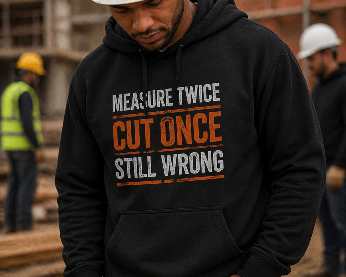 Measure Twice Cut Once Still Wrong Hoodies