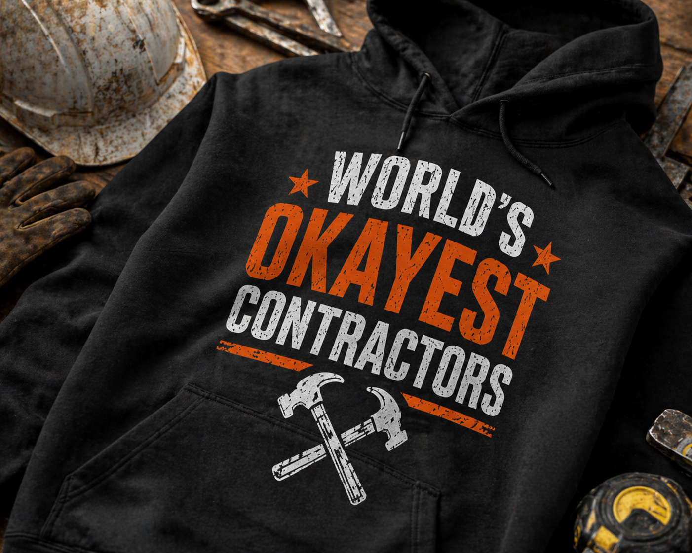 World’s Okayest Contractors Hoodies