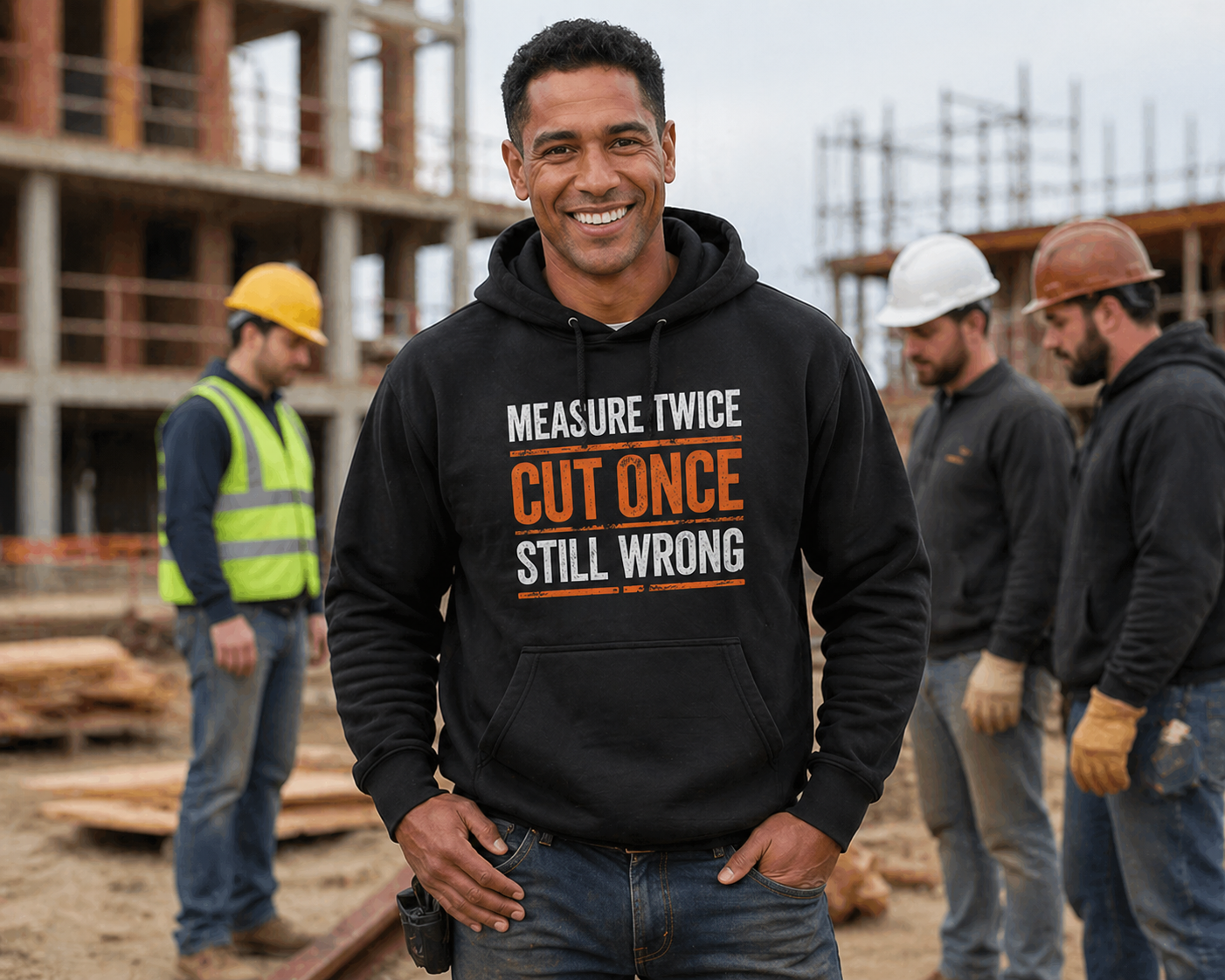 Measure Twice Cut Once Still Wrong Hoodies