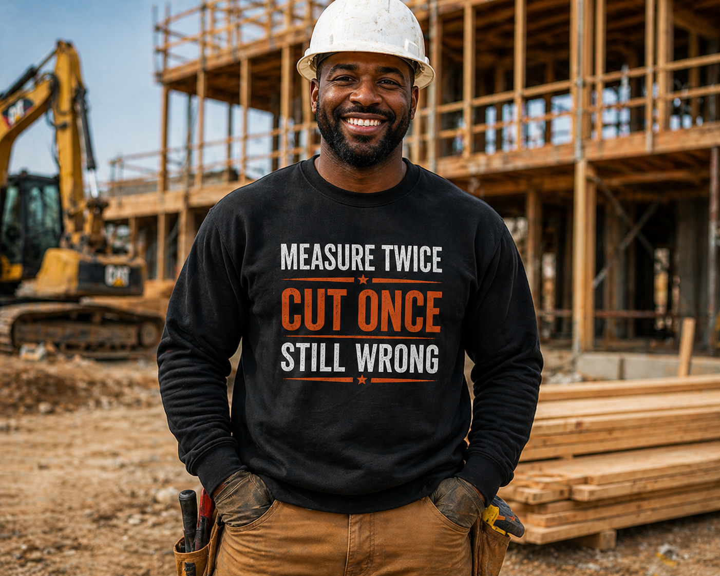Measure Twice Cut Once Still Wrong Sweatshirt