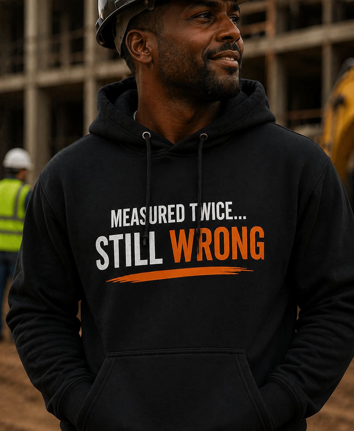Measure Twice Still Wrong Hoodie Funny Construction Hoodie