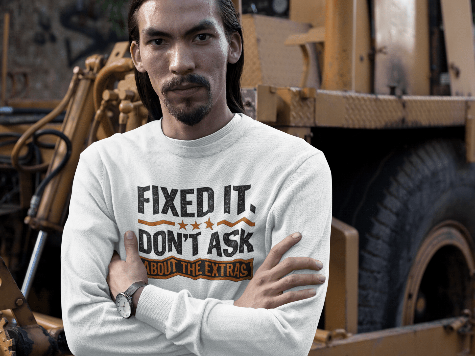 Contractor Life Sweatshirt | Funny Blue Collar Apparel by Nailed it apparel