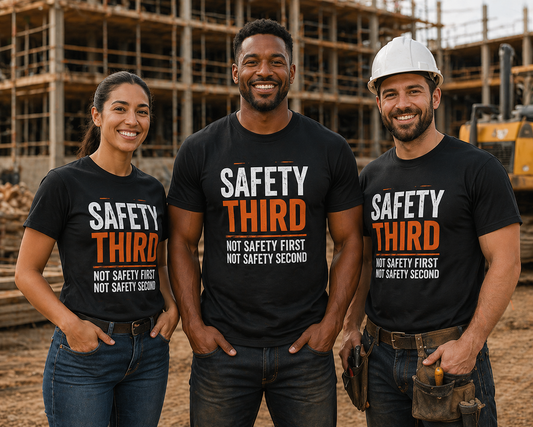 Safety Third T-Shirt Funny Construction Workwear Tee