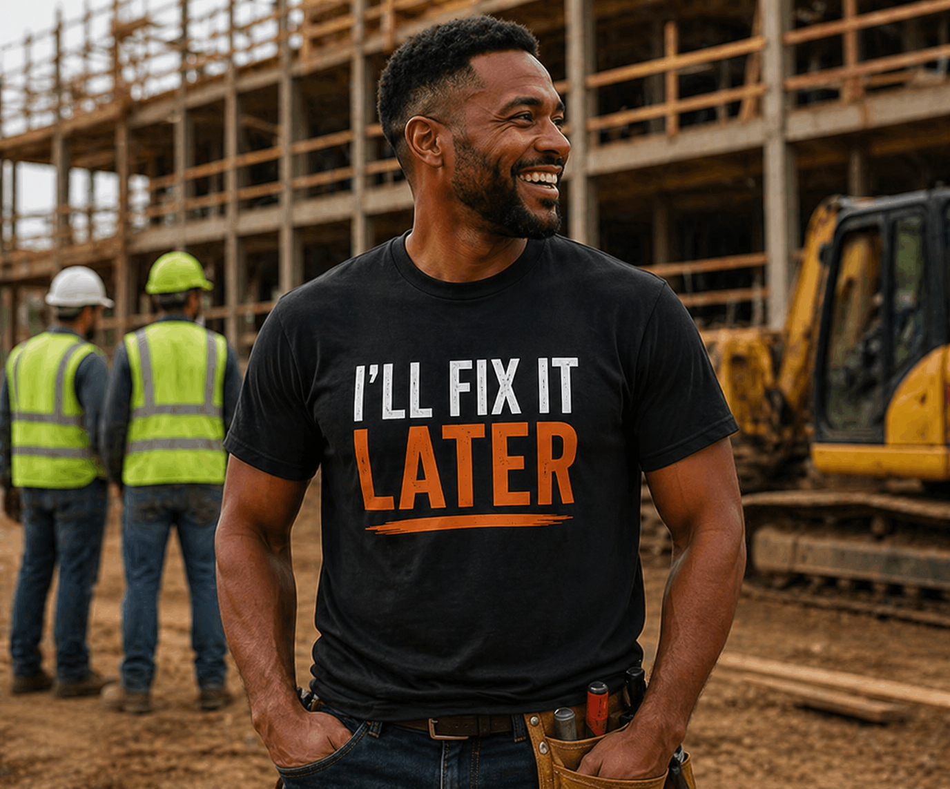 I’ll Fix It Later T-Shirt Funny Construction Work Tee