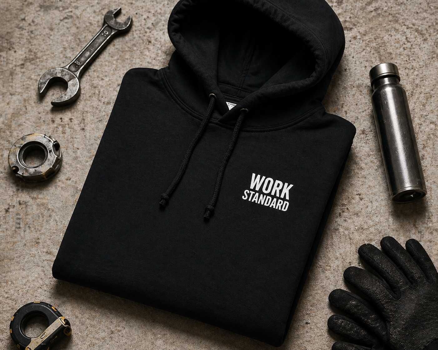Work Standard Good Enough Hoodie Funny Construction Workwear