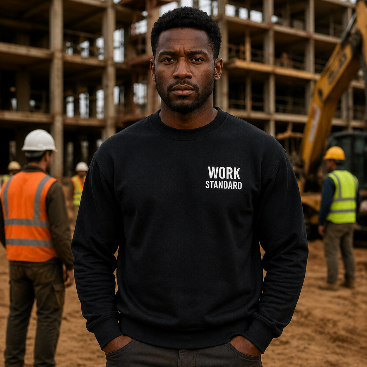 Work Standard Good Enough Sweatshirt Construction Workwear Crewneck
