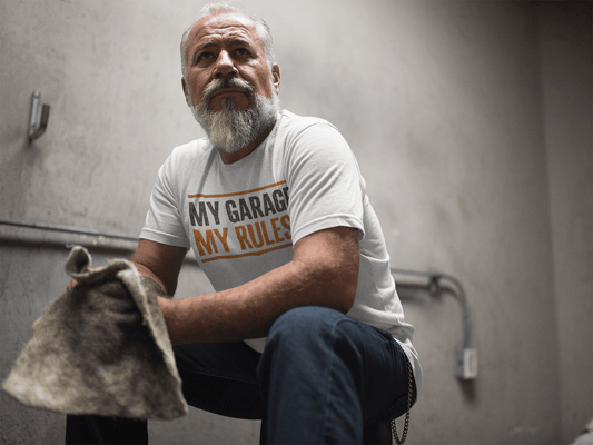 Mechanic Garage Tee | Funny Blue Collar Apparel by Nailed it apparel