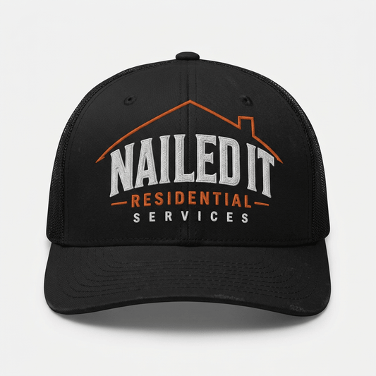 Nailed It Residential Services Cap | Funny Blue Collar Apparel by Nailed it apparel