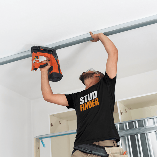 Stud Finder – Funny Construction T-Shirt | Nailed It Apparel Stud finder Tshirt | Funny Blue Collar Apparel by Nailed it apparel