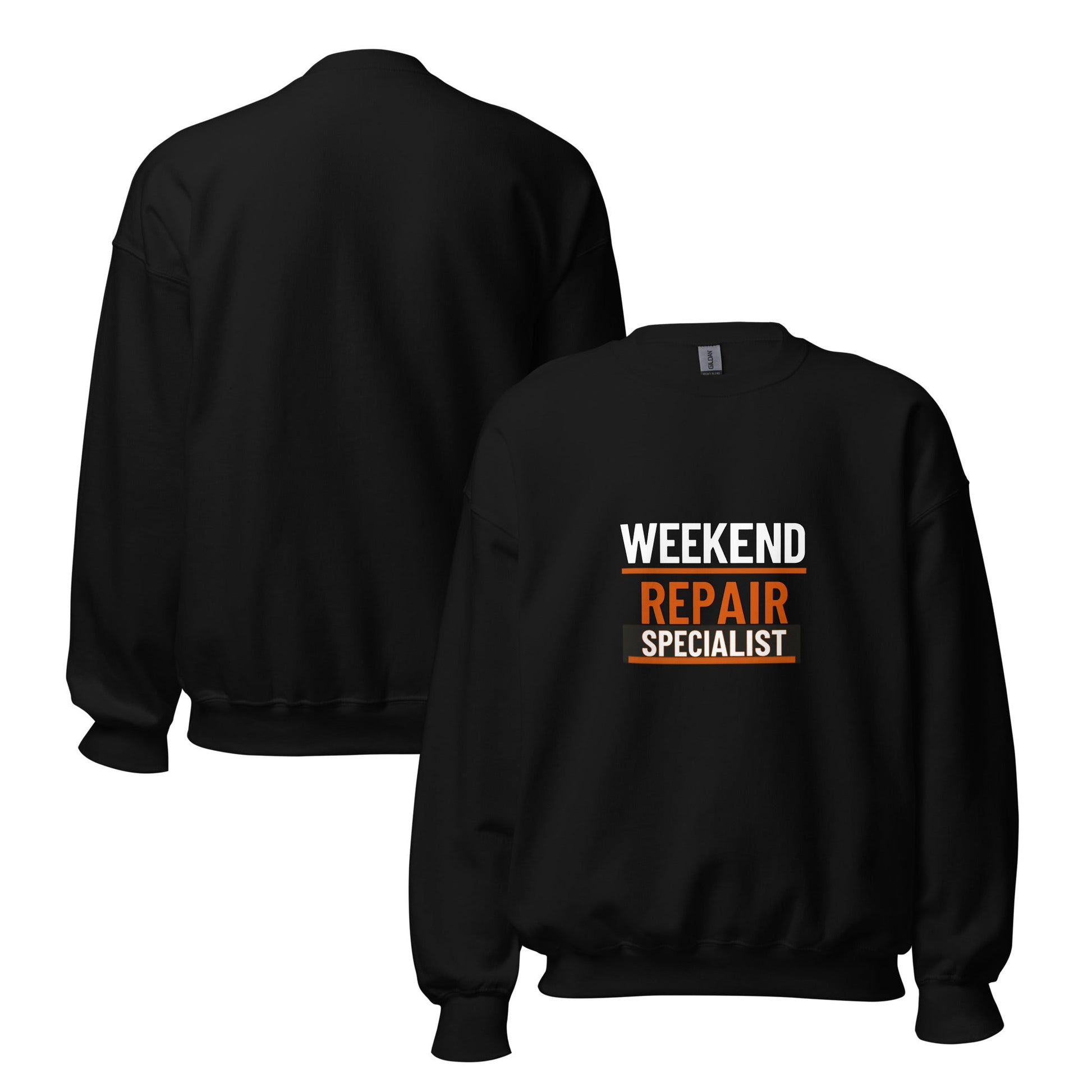 Weekend Repair Specialist Sweatshirt | Funny Blue Collar Apparel by Nailed it apparel