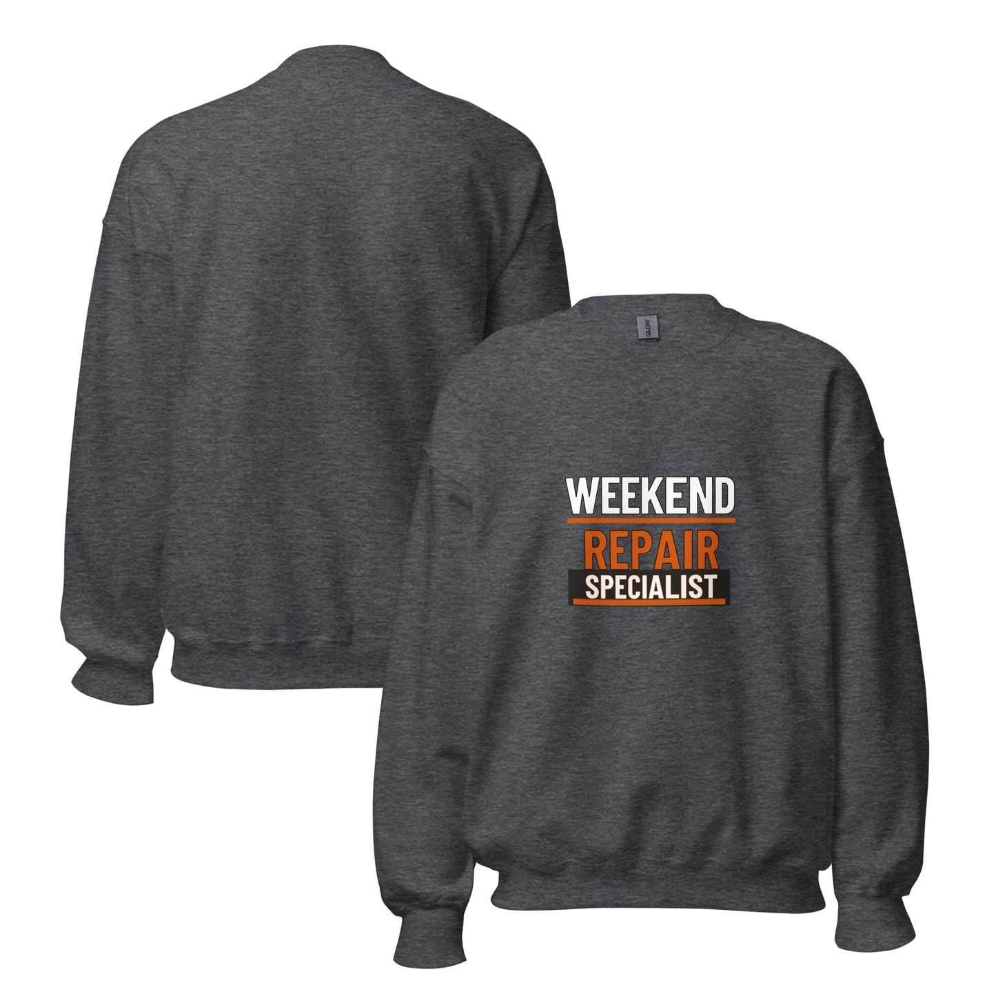 Weekend Repair Specialist Sweatshirt | Funny Blue Collar Apparel by Nailed it apparel